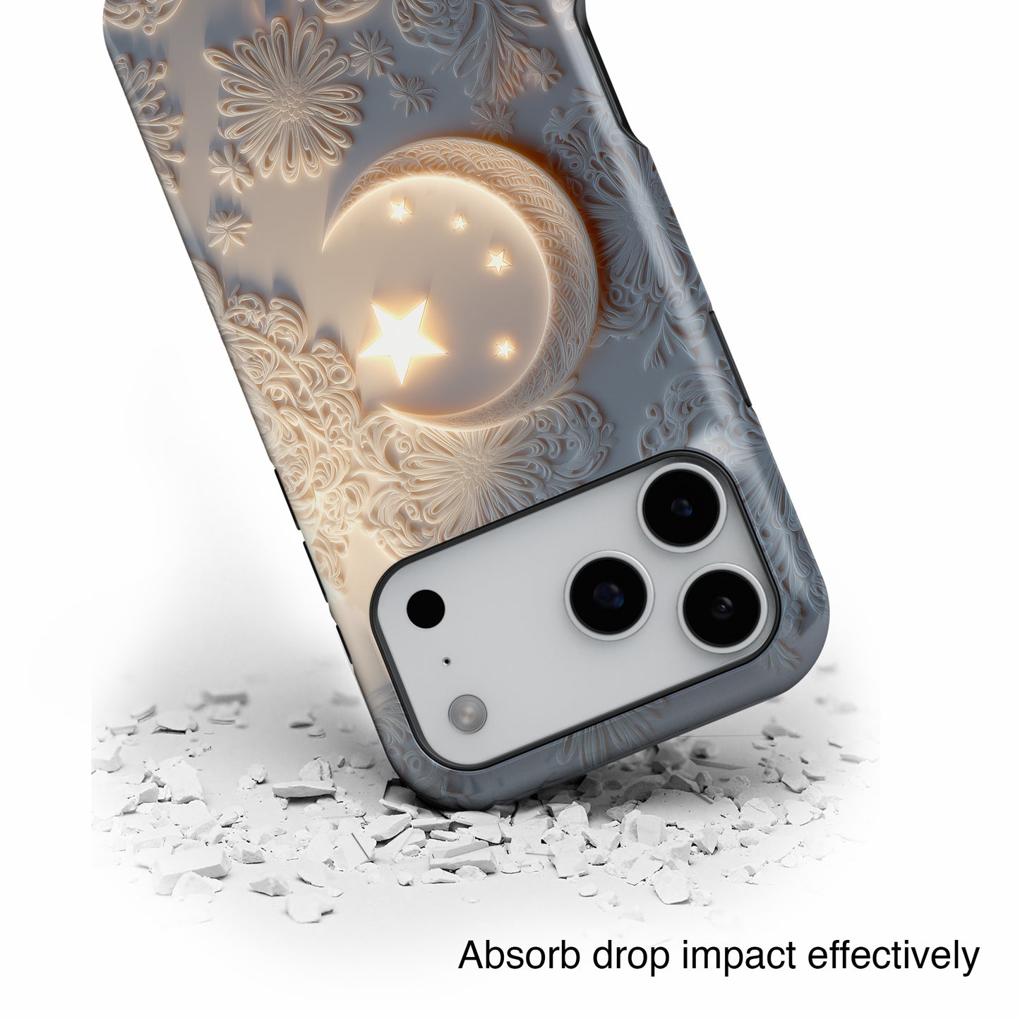 Moonlit Blossom Design iPhone Case
