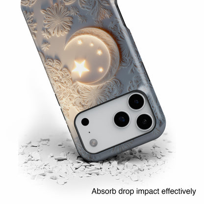 Moonlit Blossom Design iPhone Case