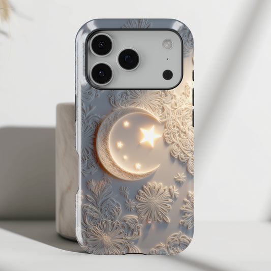 Moonlit Blossom Design iPhone Case