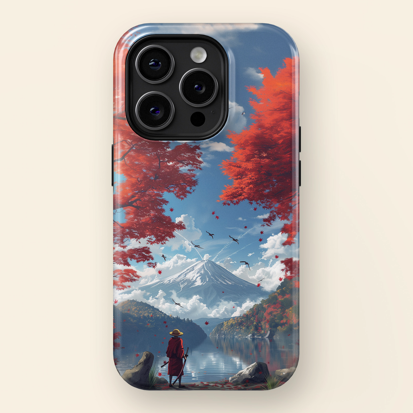 Anime Mount Fuji Design iPhone Case