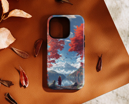 Anime Mount Fuji Design iPhone Case