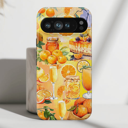 Orange Collage Design Phone Case for Google Pixel