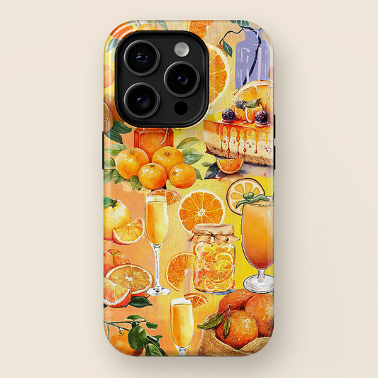 Orange Collage iPhone Case