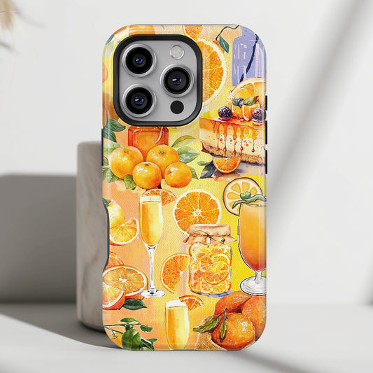 Orange Collage iPhone Case