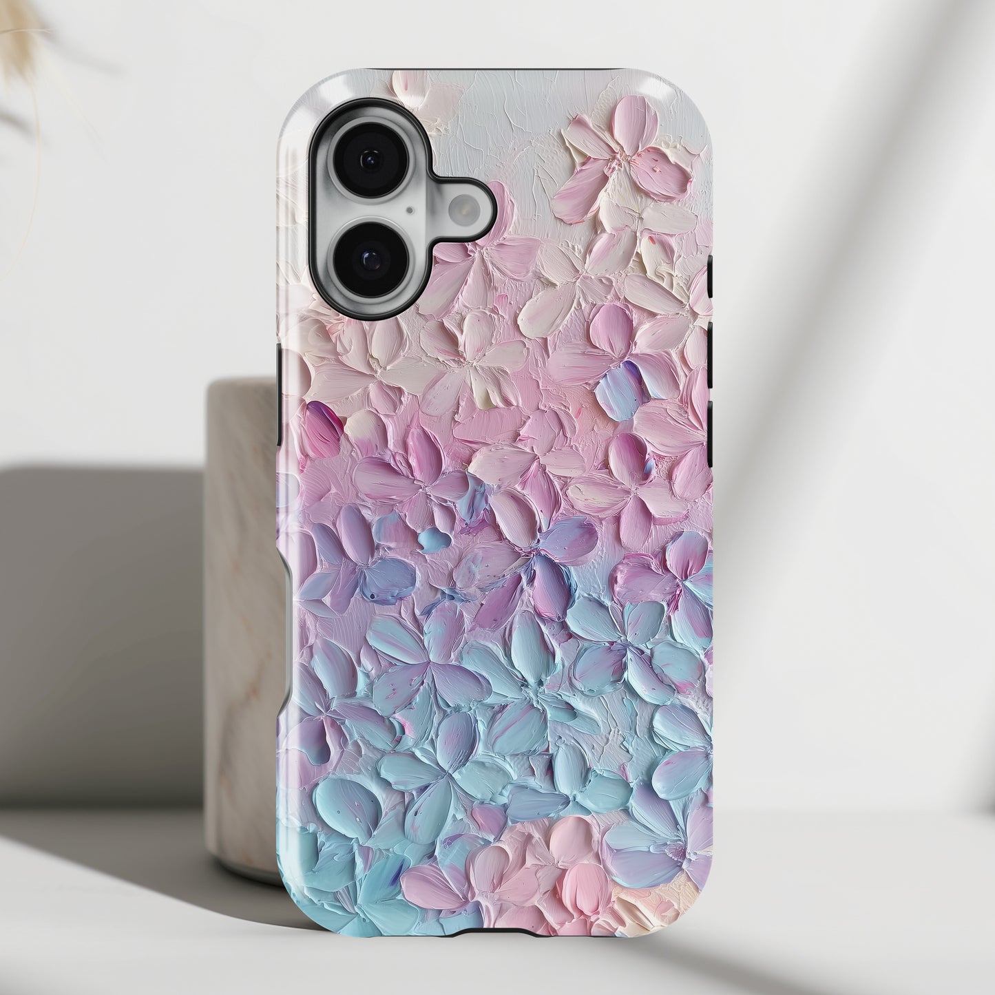 Pastel Flower Abstract Oil Painting Design iPhone Case