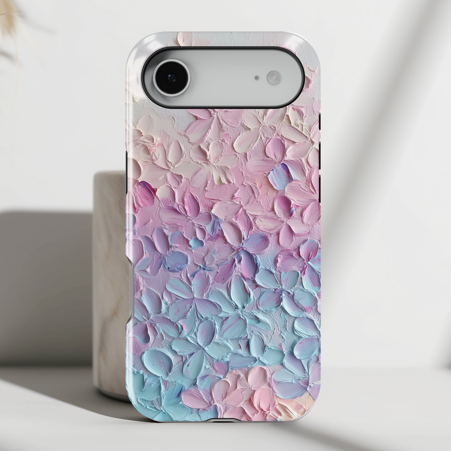 Pastel Flower Abstract Oil Painting Design iPhone Case