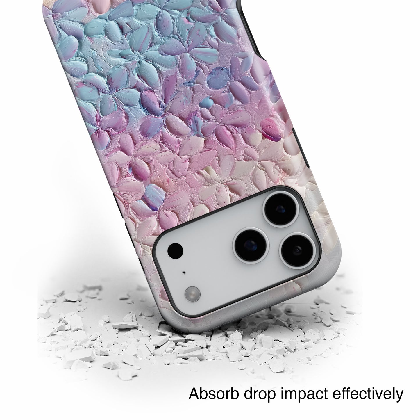 Pastel Flower Abstract Oil Painting Design iPhone Case
