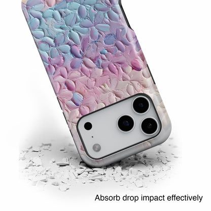 Pastel Flower Abstract Oil Painting Design iPhone Case