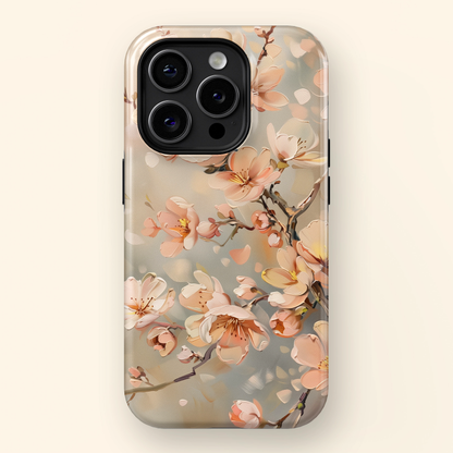 Peach Blossom Oil Painting Design iPhone Case