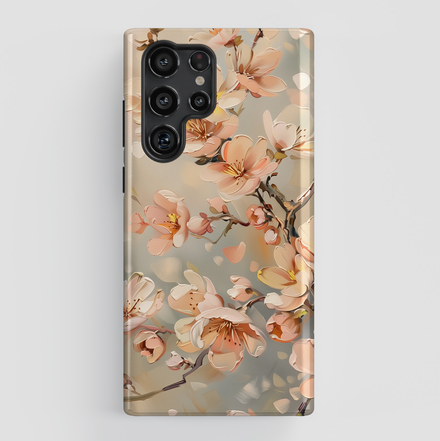 Peach Blossom Oil Painting Design Samsung Phone Case