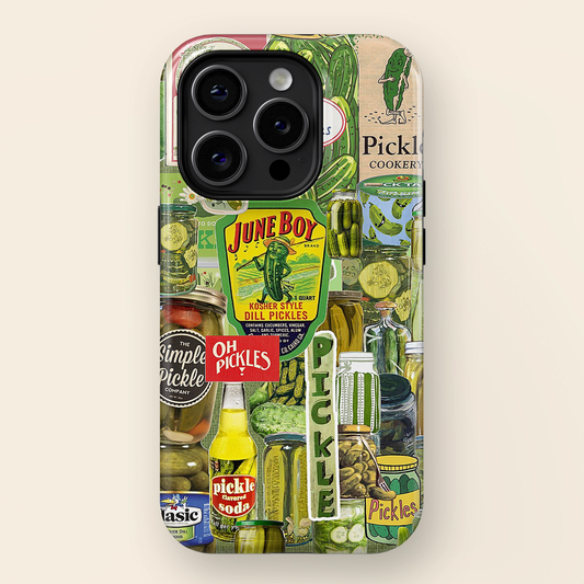Vintage Pickle Collage iPhone Case
