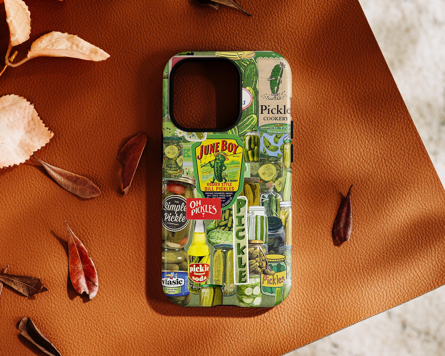 Vintage Pickle Collage iPhone Case