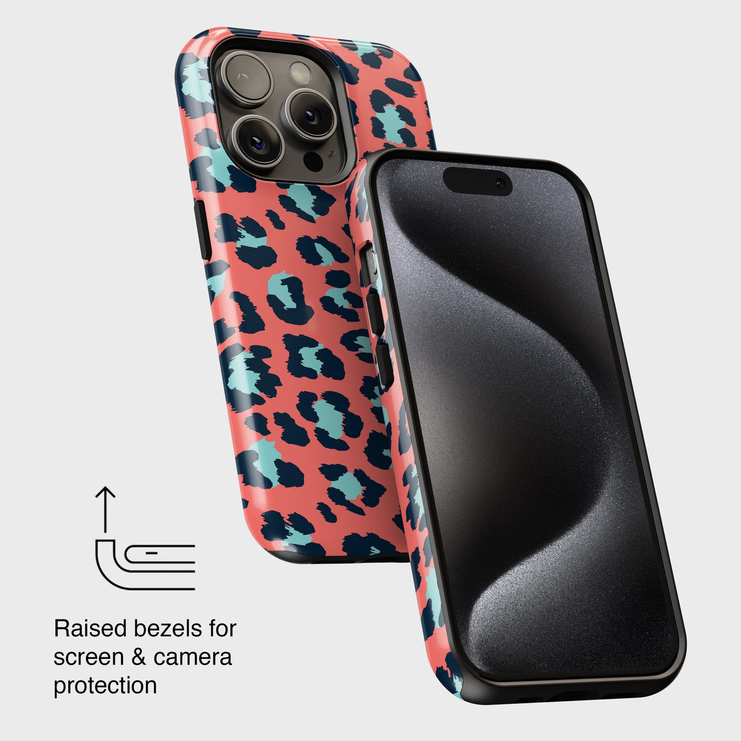 Pink Leopard Print Design iPhone Case