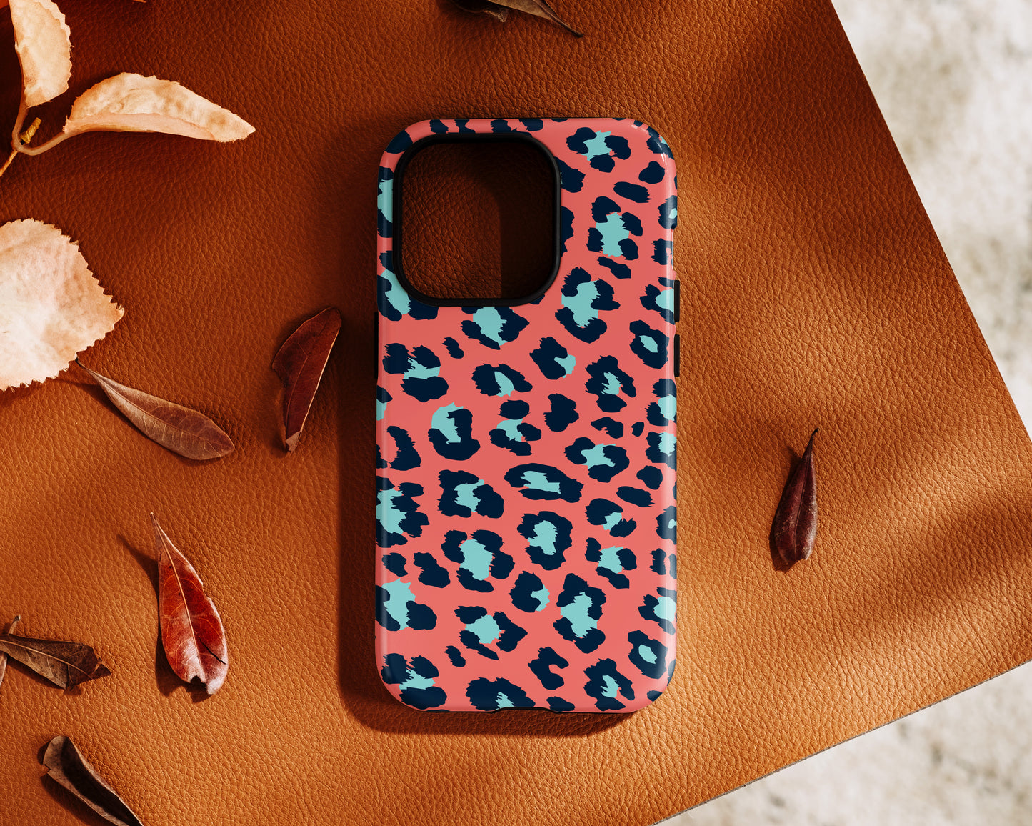 Pink Leopard Print Design iPhone Case