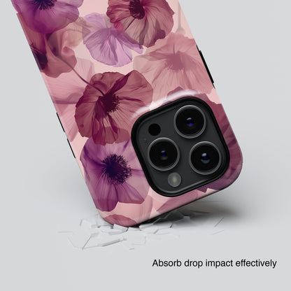 Poppy Flower Design iPhone Case