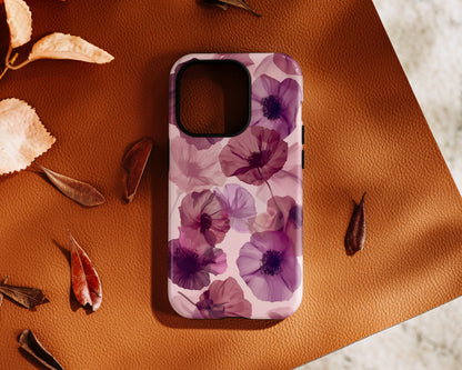 Poppy Flower Design iPhone Case