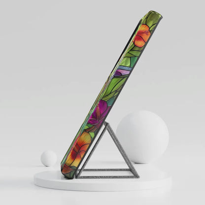 Colourful Hummingbird Stained Glass Design Samsung Phone Case