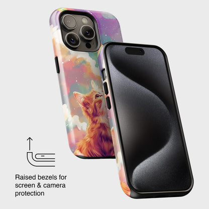 Rainbow Cat Design iPhone Case