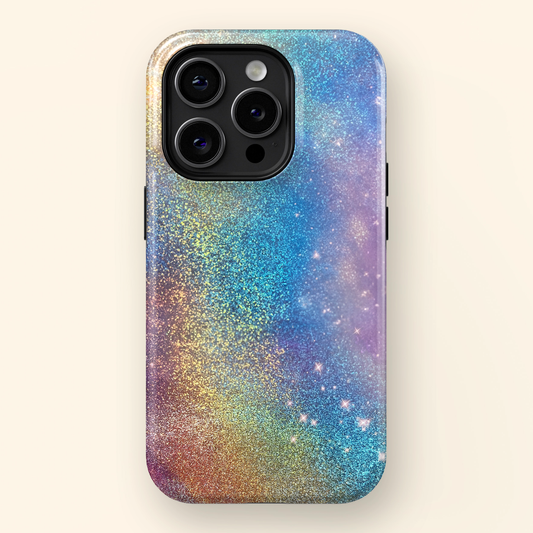 Rainbow Glitter Design iPhone Case