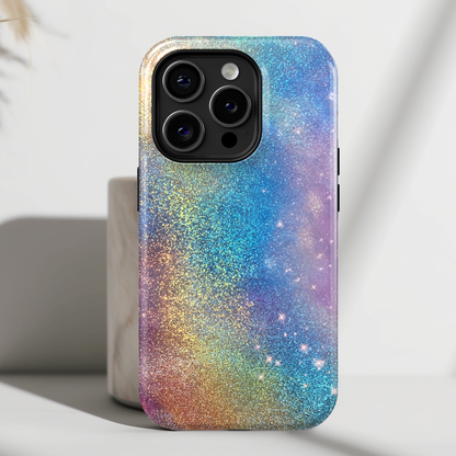 Rainbow Glitter Design iPhone Case