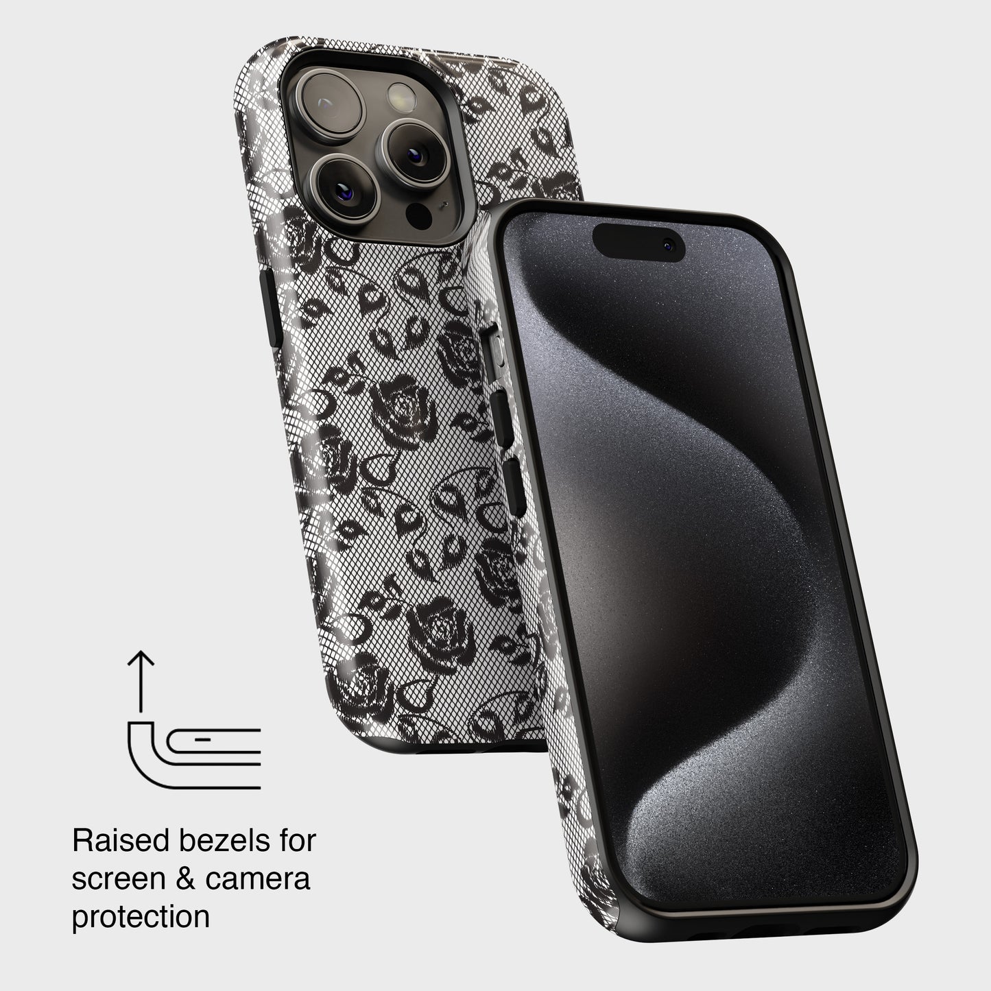 Retro Floral Lace Design iPhone Case