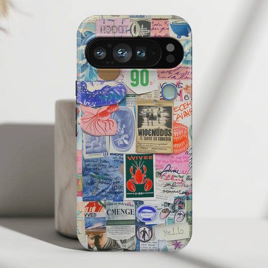 Scrapbook Collage Design Phone Case for Google Pixel