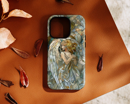 Angel Stained Glass Design iPhone Case