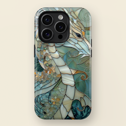 Dragon Stained Glass Design iPhone Case