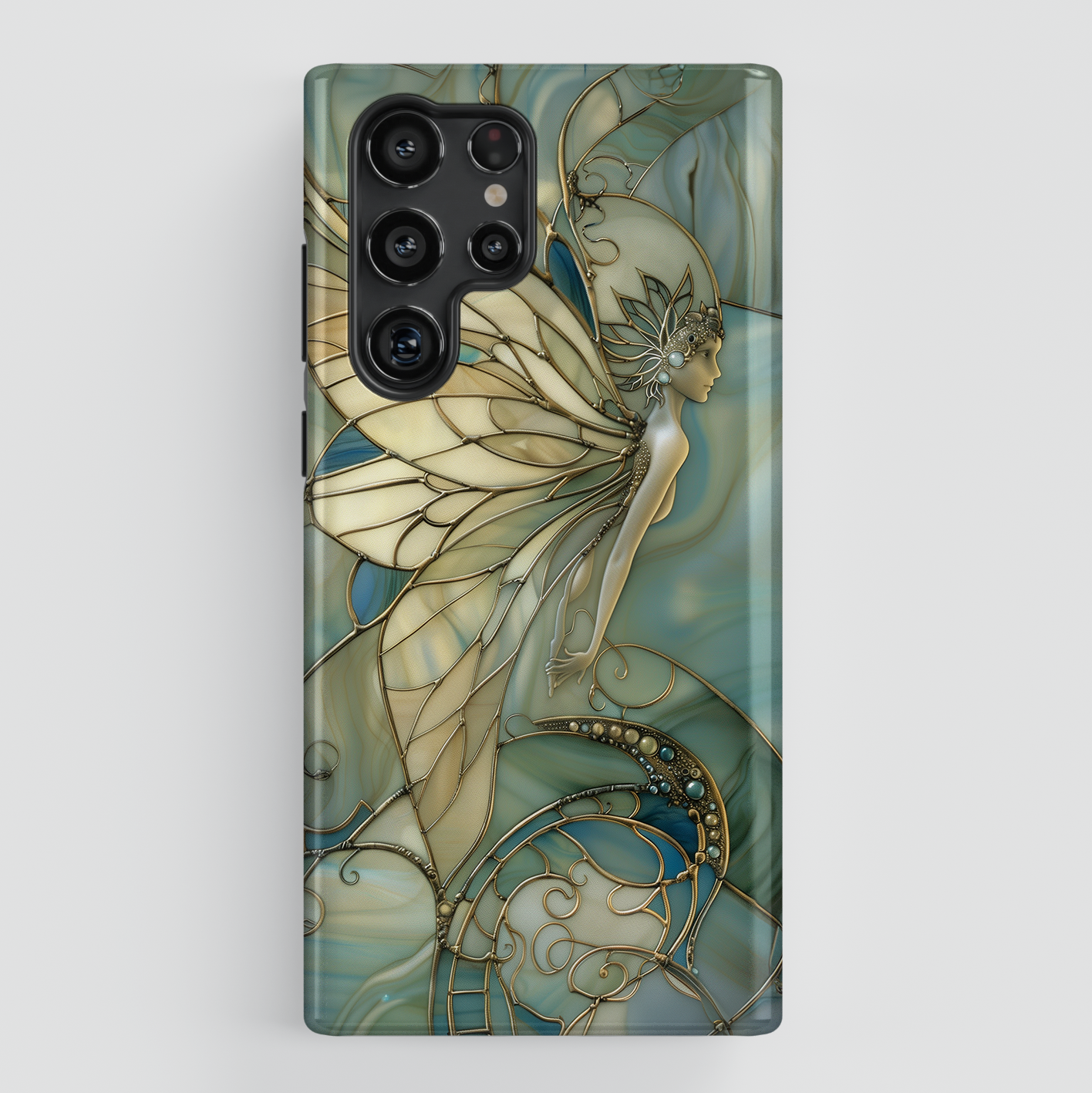 Fairy Stained Glass Design Samsung Phone Case