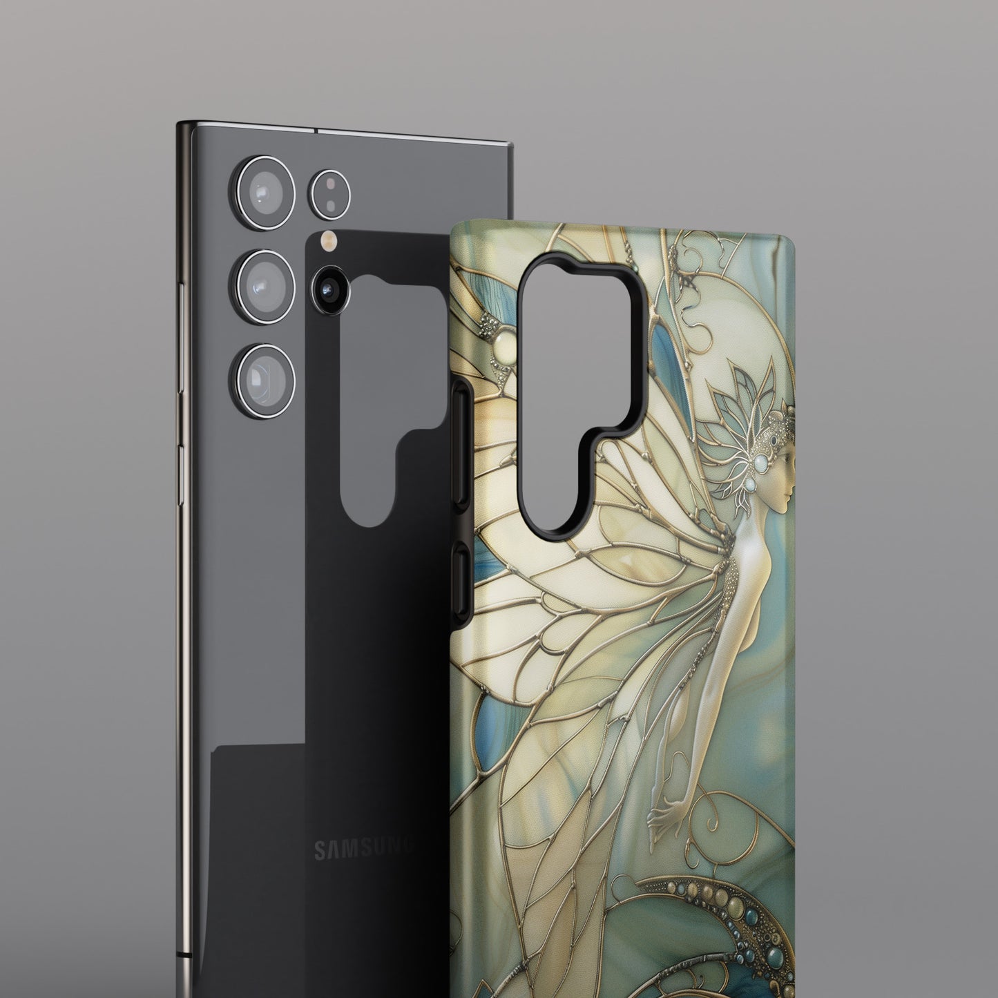 Fairy Stained Glass Design Samsung Phone Case