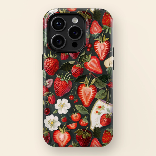 Strawberry Pattern iPhone Case