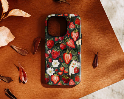 Strawberry Pattern iPhone Case