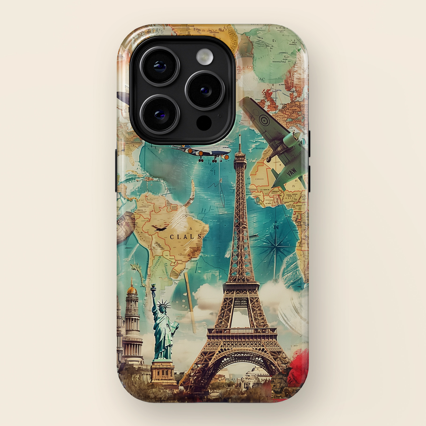 Travel Collage iPhone Case