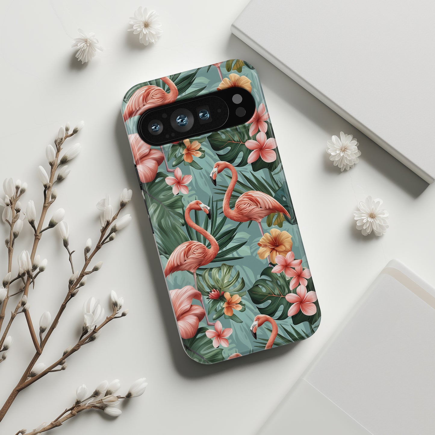 Tropical Flamingo Design Phone Case for Google Pixel