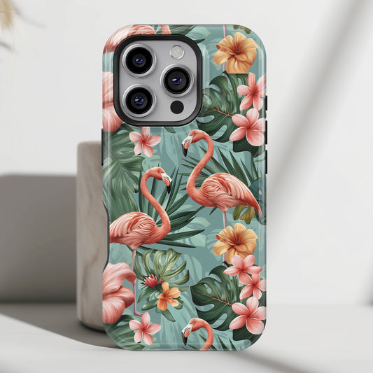 Tropical Flamingo Design iPhone Case