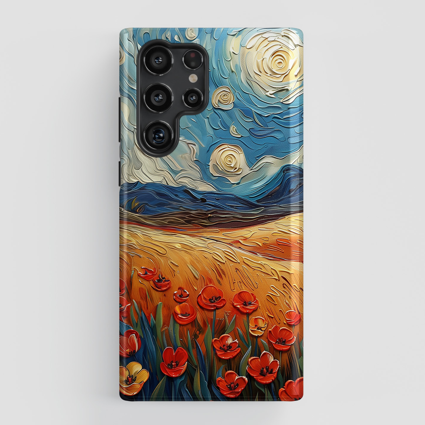 Van Gogh Style Tulip Bloom Oil Painting Design Samsung Phone Case