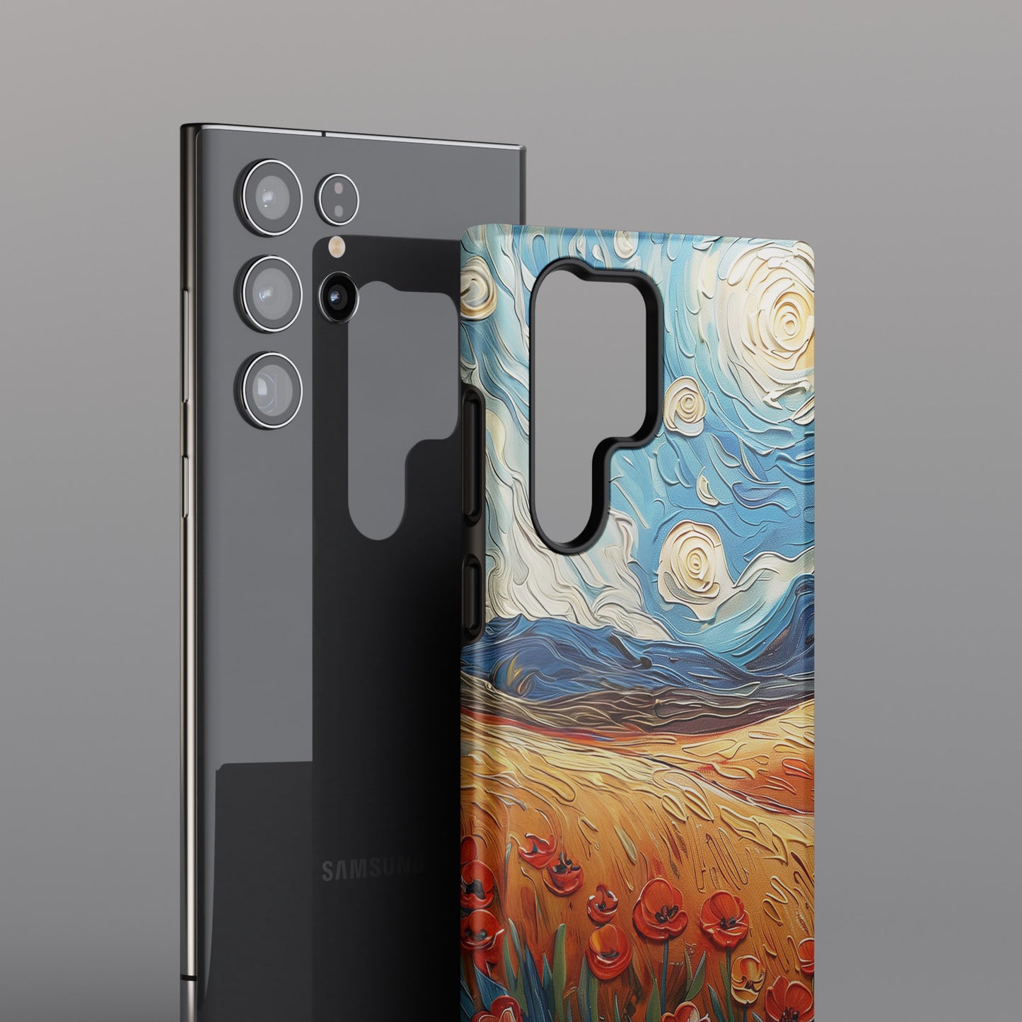 Van Gogh Style Tulip Bloom Oil Painting Design Samsung Phone Case