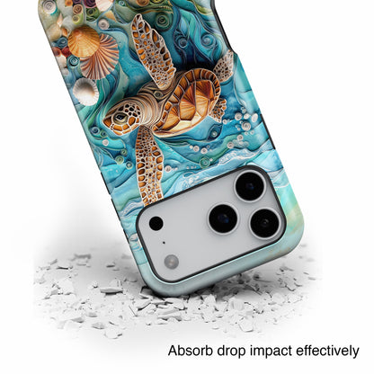 Turtle in The Sea Design iPhone Case