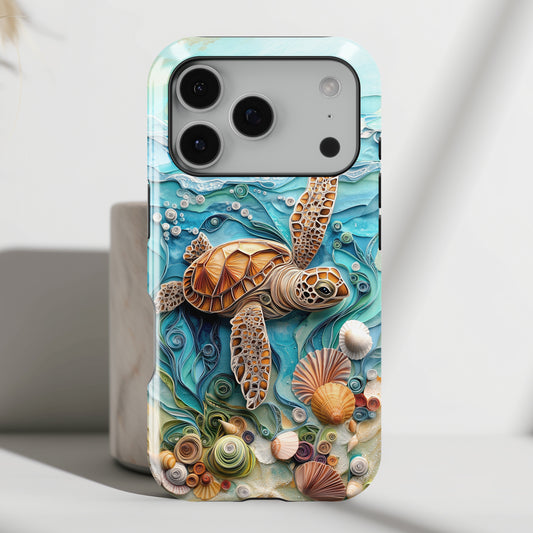 Turtle in The Sea Design iPhone Case