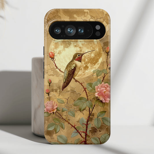 Vintage Grunge Hummingbird Design Phone Case for Google Pixel