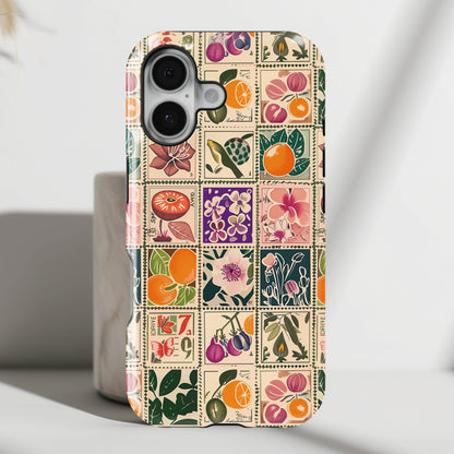 Vintage Stamps Collage iPhone Case