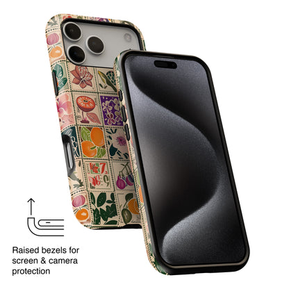 Vintage Stamps Collage iPhone Case