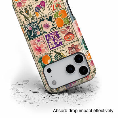Vintage Stamps Collage iPhone Case