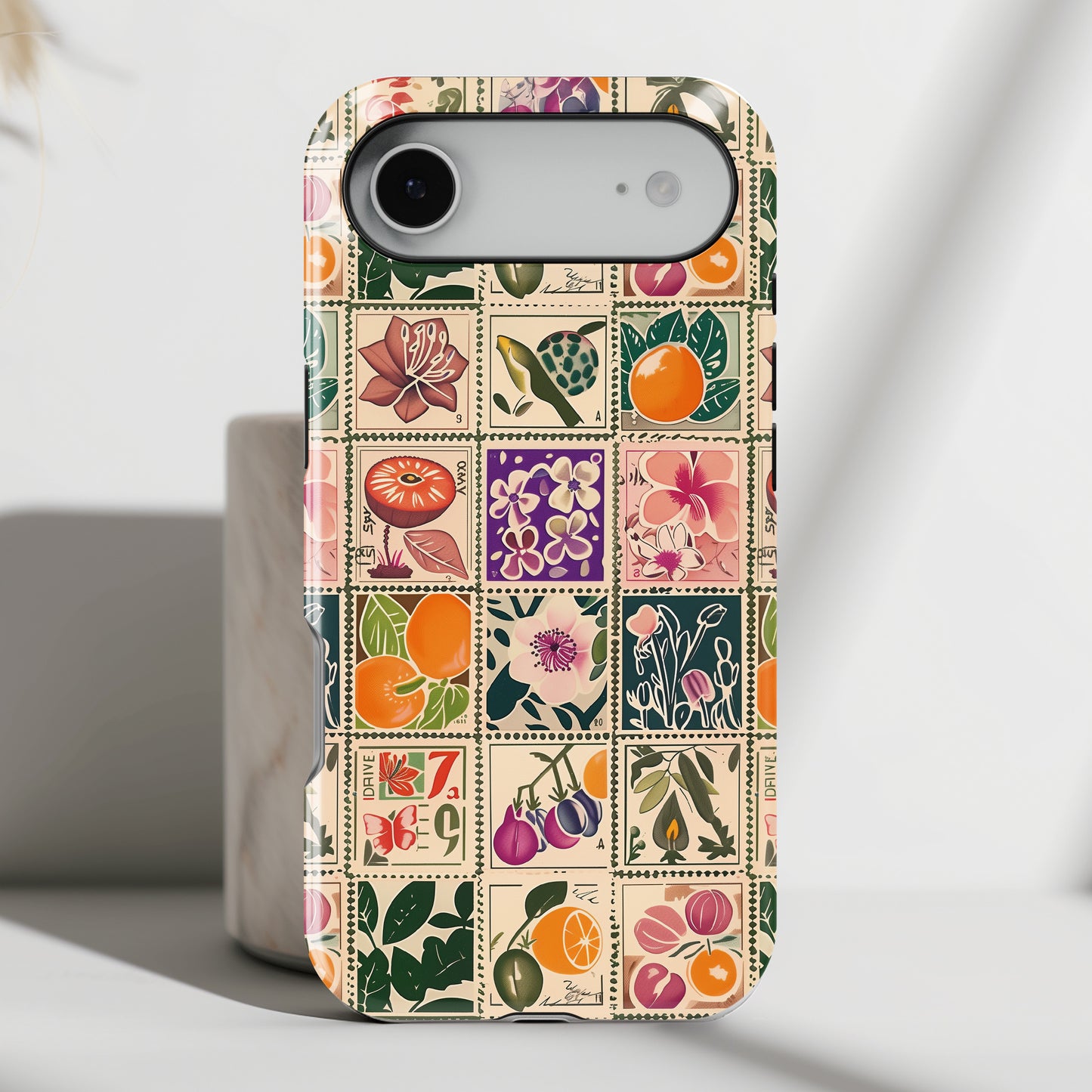 Vintage Stamps Collage iPhone Case