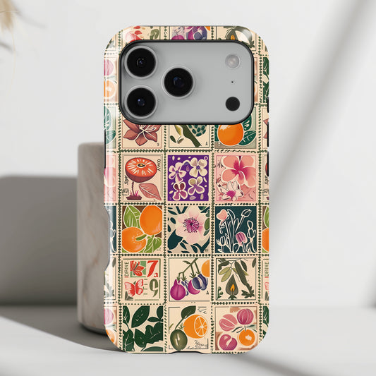 Vintage Stamps Collage iPhone Case