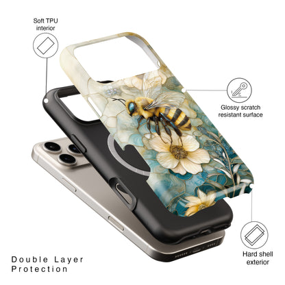 Vintage Style Bumblebee Design iPhone Case